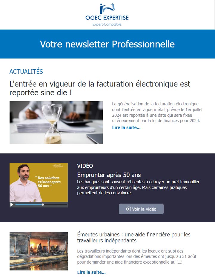 Votre newsletter